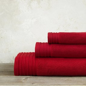 Πετσέτα Προσώπου (50x100) Nima Feel Fresh AW2024 500gsm Κόκκινο