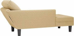 vidaXL Σαλόνι ξαπλώστρας με μαξιλάρι πρασινογκρί ύφασμα