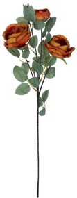Τεχνητό Λουλούδι Climbing Rose 21187 70cm Green-Orange GloboStar Polyethylene,Fabric