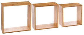 Ράφια Τοίχου (Σετ 3τμχ) F-V Fixy Bamboo 181333