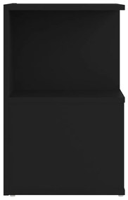 vidaXL Κομοδίνο Μαύρο 35 x 35 x 55 εκ. από Μοριοσανίδα