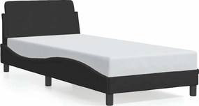 vidaXL Πλαίσιο Κρεβατιού Dover Μαύρο 90x190 εκ. Βελούδο