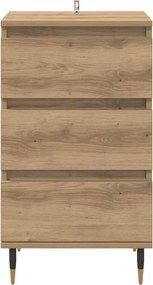 vidaXL Πλαϊνό γραφείο artisan δρυς 35 x 40 x 70 εκ. Επεξεργασμένο ξύλο