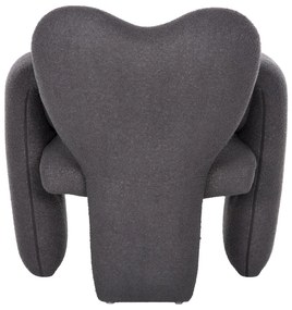 Πολυθρόνα HARTT C9777.01 Γκρί Teddy Ύφασμα 84x74x87Yεκ. 84x74x87 εκ.
