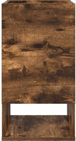 vidaXL End Table Καπνιστό Δρύς 30 x 30 x 56 εκ. Επεξεργασμένο ξύλο
