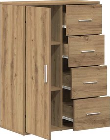 vidaXL Πλαϊνό γραφείο Artisan Oak 60 x 31 x 84 εκ. Επεξεργασμένο ξύλο