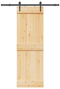 Συρόμενη Μεσόπορτα με Μηχανισμό 70 x 210 εκ. Μασίφ Ξύλο Πεύκου