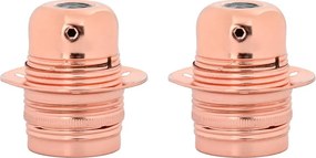 vidaXL Λαμπτήρες 2 τεμάχια Rose Gold E27