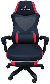 Καρέκλα Gaming Raptor Venom-Kokkino