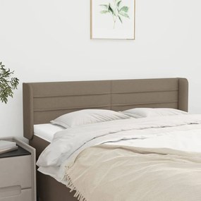 vidaXL Κεφαλάρι με Πτερύγια Taupe 147x16x78/88 εκ. Υφασμάτινο