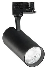 Σποτ Τριφασικής Ράγας Link LED 25W Μαύρο 3000K CRI80 Fox 250441 Ideal Lux 250441