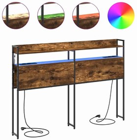 vidaXL Κεφαλάρι Αποθήκης Καπνιστή δρυς 140 cm Επεξεργασμένο ξύλο