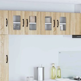 vidaXL Κρεμαστό ντουλάπι κουζίνας 2 pcs Δρύς Sonoma 60 x 31 x 40 εκ