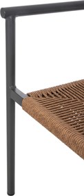 ΠΟΛΥΘΡΟΝΑ ΑΛΟΥΜΙΝΙΟΥ STER HM5786.12 ΑΝΘΡΑΚΙ-ΣΥΝΘ.RATTAN ΜΠΕΖ 55,5x53x78Υεκ.