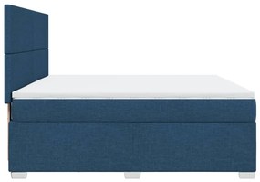 ΚΡΕΒΑΤΙ BOXSPRING ΜΕ ΣΤΡΩΜΑ ΜΠΛΕ 180X200 ΕΚ. ΥΦΑΣΜΑΤΙΝΟ 3292866