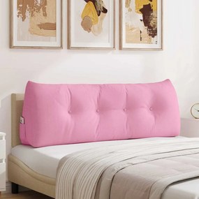 vidaXL Μαξιλάρι Πλάτης Ροζ 140 x 24 x 50 εκ ύφασμα