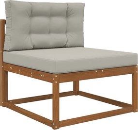 vidaXL Μαξιλάρι Καναπέ Εξωτερικού Χώρου 2 pcs Γκρι Πολυεστέρας