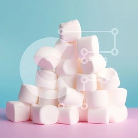 Intra Συλλεκτικό Ξύλινο Παζλ Plywood  4mm - Πυραμίδα Marshmallows σε φόντο κλίσης Σε Ξύλινο Κουτί - Διαστάσεις: 10x10 cm – 25 κομμάτια