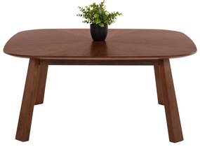 ΤΡΑΠΕΖΙ ΣΑΛΟΝΙΟΥ RINER HM9738 MDF ΜΕ ΚΑΠΛΑΜΑ ΚΑΡΥΔΙΑΣ 100x100x45Yεκ.