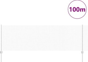 vidaXL Τεντώτο με στήριγμα Ασημί 0,8 x 100 μ Ατσάλι