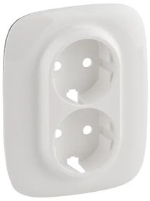 Πλακίδιο Πρίζας Σούκο 2x2Π και Γ Λευκό Valena Allure 754955 Legrand-754955-Λευκό 754955