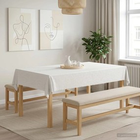 vidaXL Ύφασμα Τραπέζης Λευκό 110 x 160 cm Ορθογώνιος