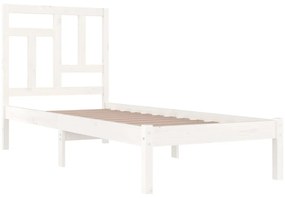 vidaXL Σκελετός Κρεβ. Χωρίς Στρώμα Λευκό 90x190 εκ Μασίφ Πεύκο