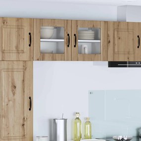 vidaXL Ραφιέρα τοίχου LUCCA 2 pcs Artisan Δρυς Επεξεργασμένο Ξύλο