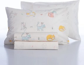 Σεντόνια Μονά (Σετ) Nef-Nef Homeware Cat Life