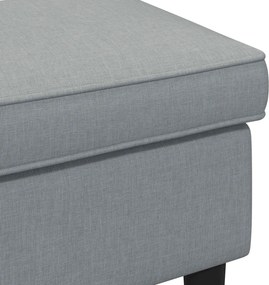 vidaXL Πολυθρόνα Ποδιών Ανοιχτό γκρι 55 x 35 x 41 εκ Ύφασμα
