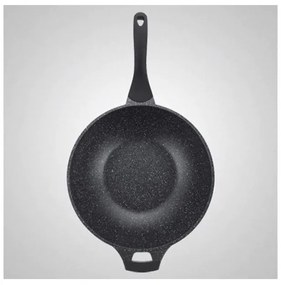 Ταψί Wok Royalty Line RL-BW32M, 32 εκ., Αντικολλητική, μαρμάρινη επίστρωση,