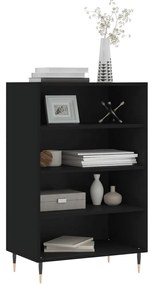 vidaXL Ραφιέρα Μαύρη 57 x 35 x 90 από Επεξεργασμένο Ξύλο