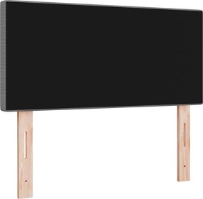 vidaXL LED κεφαλάρι Ανοιχτό γκρι 100 cm Υφασμάτινο Κορντουρά