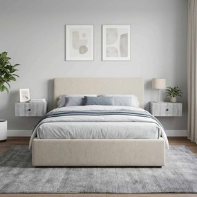VidaXL Κομοδίνο 2 τεμ. Γκρι Sonoma 49 x 34,5 x 20 εκ.