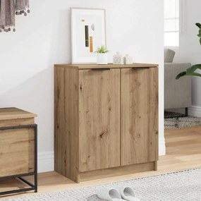 vidaXL Παπουτσοθήκη Αρτισιανή Δρυς 59x35x70 εκ. Επεξ. Ξύλο
