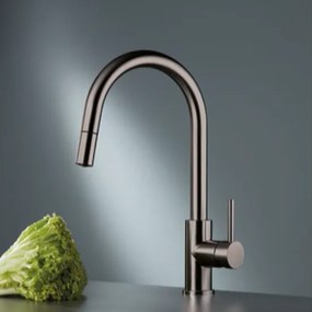 Eurorama 702600 Black Brushed - Μπαταρία Κουζίνας με Ντους