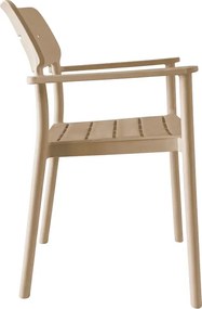 Πολυθρόνα Pilma pakoworld cappuccino PP 57x54x82εκ