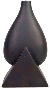 Βάζο 24-15-50038 20x15,5x38cm Rust Black Marhome Ceramic