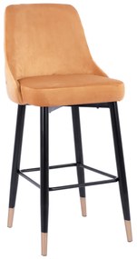 ΣΚΑΜΠΟ ΜΠΑΡ SERENITY HM8519.09 ΒΕΛΟΥΔΟ ΧΡΥΣΟ ΜΕ ΜΕΤΑΛΛΙΚΟ ΣΚΕΛΕΤΟ 51Χ58Χ110Υ εκ.