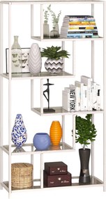 Bookshelf By-30 - White, Transparent White
Tranparent