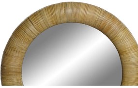 Τοίχο καθρέφτη Home ESPRIT Φυσικό Τροπικό 80 x 7 x 80 cm