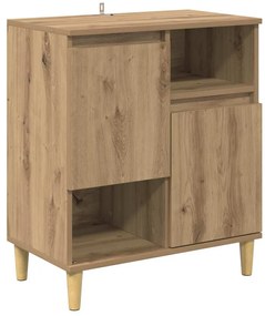 vidaXL Πλαϊνό γραφείο artisan δρυς 35 x 60 x 70 εκ Επεξεργασμένο ξύλο