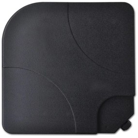 vidaXL Ομπρέλα Κήπου Λευκή από Αλουμίνιο με Φορητή Βάση