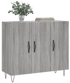 vidaXL Ντουλάπι Γκρι Sonoma 90 x 34 x 80 εκ. από Επεξεργασμένο Ξύλο