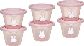 Φαγητοδοχεία (Σετ 6τμχ) Miffy Koko Pink 69-24707