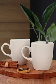 Stewehome Σετ 6 τεμαχίων ματ λευκές κούπες σύννεφο Λευκό