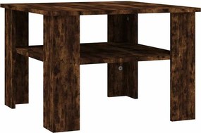 vidaXL Τραπεζάκι Σαλονιού Καπνιστή Δρυς 60x60x42 εκ. Επεξεργ. Ξύλο