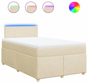 ΚΡΕΒΑΤΙ BOXSPRING ΜΕ ΣΤΡΩΜΑ ΚΡΕΜ 120X190 ΕΚ. ΥΦΑΣΜΑΤΙΝΟ 3288917