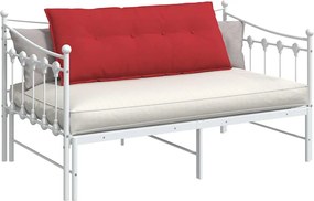 vidaXL Μαξιλάρι Πλάτης Κόκκινο 120 x 19 x 50 εκ ύφασμα