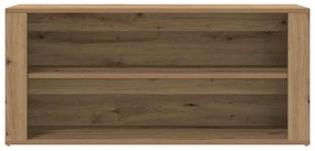 vidaXL Πάγκος Παπουτσιών Artisan Δρυς 100x35x45 εκ. Επεξεργασμένο Ξύλο